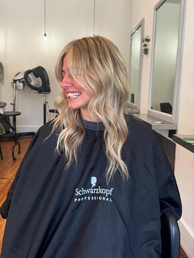 brief: make me blonde again!blonding & cut by stylist, @byeilidhashlynit’s not to late to be blonde for summer! Book now via website 🪭